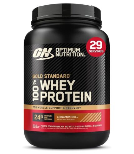 Optimum Nutrition Gold Standard 100% Whey Protein Cinnamon Roll 1.98LB | |پروتئین وی اپتیموم نوتریشن گلد استاندارد،با طعم رول دارچینی، ۱.۹۸ پوند